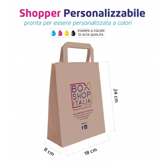 Shopper Personalizzabile Maniglia Piatta
