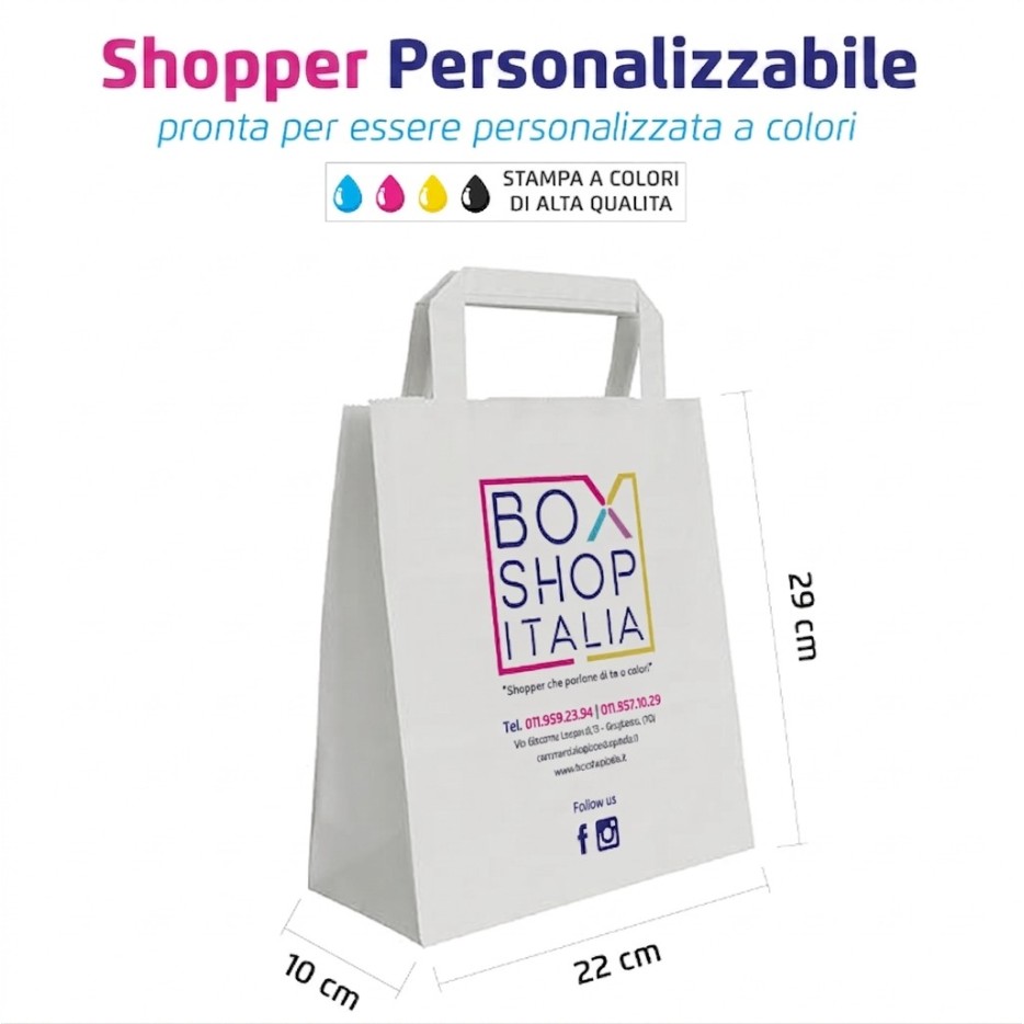 Shopper Personalizzabile Maniglia Piatta