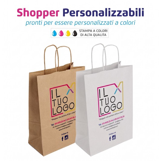 Shopper Personalizzabile Maniglia Ritorta - Box Shop Italia