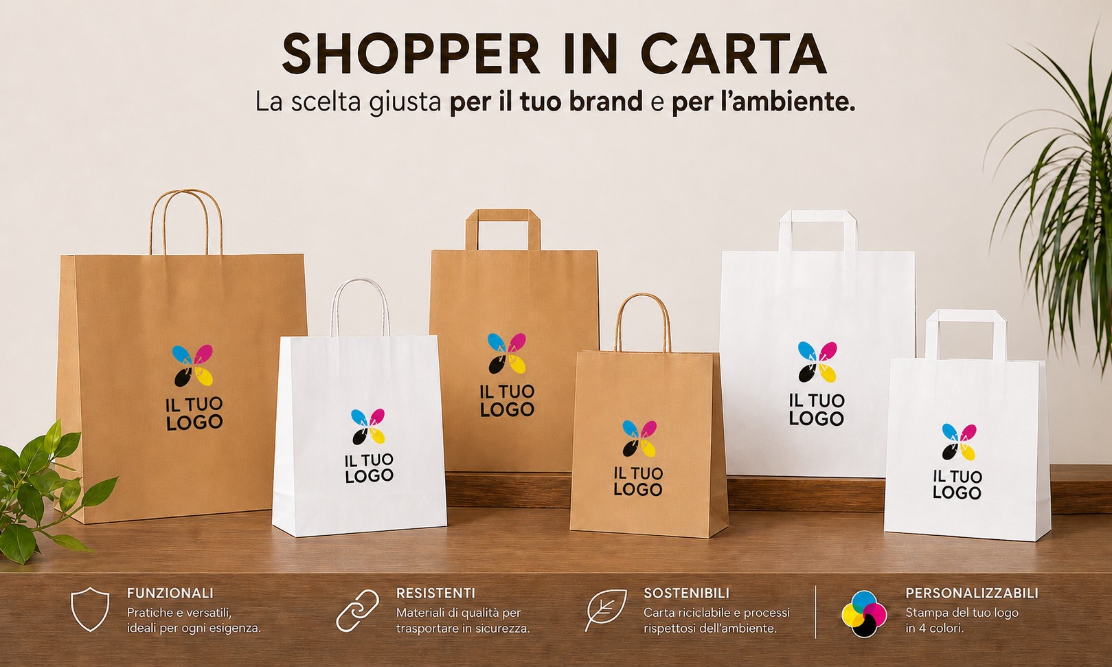 Shopper in carta